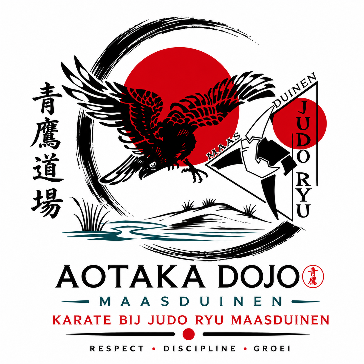 Aotaka Dojo karate bij Judo Ryu Maasduinen